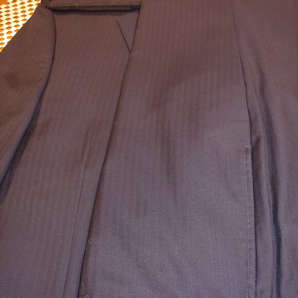 Ralph Lauren Dark Navy Striped - 34W , 41 Jacket - Hand Stitching - Slim Fit - Picture 5 of 15